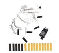 Nihcora Adaptateur D'Alimentation Annulateur de Piles AA pour Remplacer 2 Piles AA, pour Divers Produits Alimentés par Piles 3 V Lr6/Aa, Prise UE