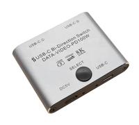 Nihcora Répartiteur de Commutateur USB C Bidirectionnel 8K Commutateur USB C KVM 8K 60 Hz 4K 144 Hz Vidéo pour Plusieurs Sources Ligne USB C