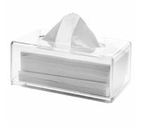 Nihcora Support de Boîte à Mouchoirs en Acrylique Transparent avec Couvercle, Boîte Distributrice de Mouchoirs pour Comptoir, Feuille de Séchage en Plastique Transparent A