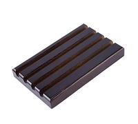 Nihcora Support de PréSentoir de PièCe de Monnaie de DéFi Porte-Monnaie de Support de PièCe de Monnaie de DéFi de Bois BrûLé à 4 RangéEs