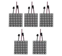 Nihcora WS2812B Lot de 5 écrans matriciels 8 x 8 256 pixels RVB 5050SMD Adressable Individuel LED Flexible Pleine Couleur