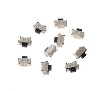 NIHENHAO 10 pièces/1 Jeu de Boutons poussoirs tactiles latéraux SMT Tact h 2x4x3.5mm Plastique + métal