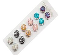 NIHENHAO 12 pièces/Ensemble Broche Multi-Usage Broche Forte écharpe Boucle Collier Clip Hijab épingle de sécurité Bijoux décor pour Femmes Alliage