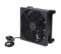 NIHENHAO 120mm 5V Ventilateur Alimenté par USB De Refroidissement pour Routeur Modem TV Box Routeur Boîtier De Refroidissement Ventilateur pour Refroidir Divers Appareils Électroniques ABS