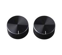 NIHENHAO 2 pièces 25x1m D Bouton de potentiomètre Rotatif Commande r pour Haut-Parleur en métal