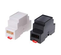 NIHENHAO 2 pièces 88x37x59mm Projet de boîte électronique en Plastique pour boîtier Rail DIN PLC Jonction en Plastique