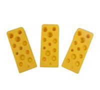 NIHENHAO 3 pièces butée de Porte à Fromage en Silicone créative Porte de cale inférieure Ouverte pour Salle de Classe Bureau Maison butée de Porte cale de Porte en Caoutchouc