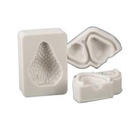 NIHENHAO 3 pièces/Ensemble Fraise Fruit Silicone Moule Fourmi Chocolat Bonbons Gâteau Argile Moule Silicone
