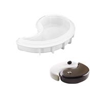 NIHENHAO 3D Yin Yang Moules Moule en Silicone Moule de décoration Glaçage Bonbons Sucre Gomme Moules Gâteau Artisanat Moules de Cuisson Ustensiles de Cuisson Silicone