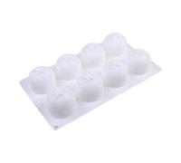 NIHENHAO 8 cavités à dégagement Rapide Moules à Muffins en Forme d'orange Moule à Cupcake Fabricant de Biscuits Gâteau Biscuit Moules à Dessert Moule de Cuisson Silicone