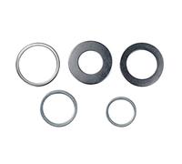 NIHENHAO Anneaux de réduction de scie Circulaire Anneau de Conversion de Disque de Coupe en Acier Inoxydable à Grande Vitesse Outils de Travail du Bois 5 pièces en Acier Inoxydable