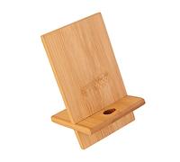 NIHENHAO Bamboo l Support de téléphone Mobile Support de Bureau Support de Tablette téléphone pour Tous Les téléphones Mobiles avec Trou de Chargement Bamboo