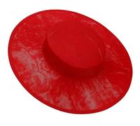 NIHENHAO Base de chapeau bibi tendance de couleur unie pour femme - Bibi français - Chapeaux de banquet pour banquets - Base polyvalente - Grand rouge