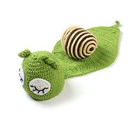 NIHENHAO Bébé Chapeau Body Ensemble Accessoires De Photographie Nouveau-Né Tricoté Coton Dessin Animé Combinaison Nourrissons Photo Vêtements Fil