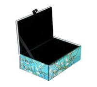 NIHENHAO Boîte à bijoux sophistiquée en verre avec plusieurs compartiments pour femme tendance portable pour rangement de bagues et colliers