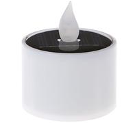 NIHENHAO Bougie LED à énergie Solaire Lampe Scintillante Jaune Festival Mariage en Plastique