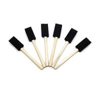 NIHENHAO Brosse de Sortie d'air de Voiture Intérieur pour siège Tableau de Bord Brosse de Nettoyage de détail Outil de Nettoyage de Clavier Bois Noir + éponge
