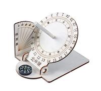 NIHENHAO Cadran Solaire-modèles Horloge à Cadran Solaire équatoriale Modèles scientifiques-Cadran Solaire Ornements de Bureau Outil d'enseignement de la géographie pour Les étudiants en Bois