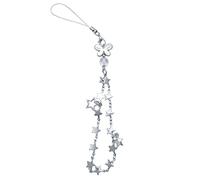 NIHENHAO Chaîne étoile en Acier Inoxydable chaîne de téléphone Papillon étoile à Cinq Branches Doux Sac Cool Pendentif de Voiture en Acier Inoxydable