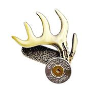 NIHENHAO Clip en laiton pour chapeau en forme de bois de cerf pour les amateurs de chasse, accessoire multifonction pour chapeau