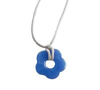 NIHENHAO Collier avec pendentif en forme de fleur creuse en acrylique - Bijou simple et délicat pour femme - À porter au quotidien