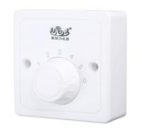 NIHENHAO Commutateur de contrôle de Vitesse de Ventilateur de Plafond réglable à 5 Vitesses commutateur de contrôleur Mural électronique commutateur Rotatif mécanique en Plastique
