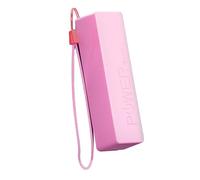 NIHENHAO Coque de batterie externe sans soudure - Boîte de rangement amovible pour batterie portable - Rose