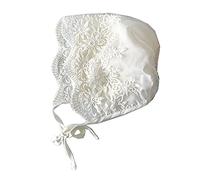 NIHENHAO Dentelle Nouveau-né Bébé Chapeau Mignon Coton Enfants Bébé Fille Princesse Infantile Enfant en Bas Âge Respirant Bonnet r pour Chapeau de Soleil Cadeau Coton