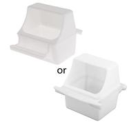 NIHENHAO Distributeur de Nourriture pour Perruches No Mess Perroquet Mangeoire en Plastique avec Perche Cockatiel Cage Accessoires Fournitures d'alimentation pour Conure