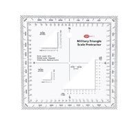 NIHENHAO Échelle de Carte Topographique de Style Pratique Échelle de coordonnées MGRS USNG pour Les Aventures de Navigation Mer/Terre en Plastique
