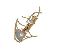 NIHENHAO Élégante pince à cheveux avec perles Mantas Designs multi-usages en forme de raie Mantas pour femme