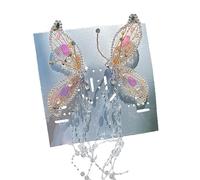 NIHENHAO Épingle à cheveux en forme de papillon en cristal - Pince à cheveux délicate pour mariage