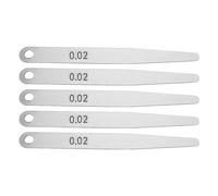 NIHENHAO Jauge d'épaisseur métrique de Taille 002 mm Jeu de soupapes Feuillage de Bougie d'allumage pour Mesure Lot de 5