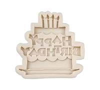 NIHENHAO Joyeux Anniversaire Lettres Anglaises Fondant Gâteau Silicone Moule Pâtisserie Chocolat Moule Bonbons Crème Glacée Moule Outil De Cuisson Silicone