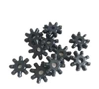 NIHENHAO Lot de 10 Joints de Colonne de Direction Accouplement Flexible pièces de Joint de coupleur de Colonne de Direction Flexible pour doré + Noir