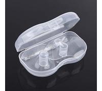 NIHENHAO Lot de 2 protège-tétons Ultra-Fins en Silicone Souple pour bébé Forme Conique avec étui de Transport