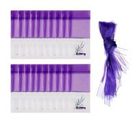 NIHENHAO Lot de 20 sachets vides de Lavande séchée pour désodorisant de Placard sachets pour tiroirs parfums Polyester Coton Fil en Maille