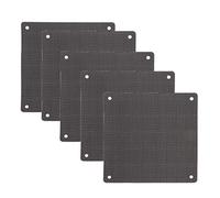 NIHENHAO Lot de 5 filtres de Ventilateur en PVC pour boîtier d'ordinateur découpable 120 x 120 mm PVC Noir