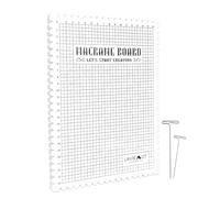 NIHENHAO Macrames Board Grided Mat 8x11'' Tressage Fabrication de Bijoux Tricot à la Main Projet de Travail Bracelet Nouage Corde Crochet Silicone Plastique