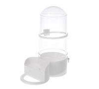 NIHENHAO Mangeoire à Oiseaux pour Cage avec Perchoir Suspendu Distributeur de Nourriture d'eau en Plastique pour Perroquet Perruche Calopsitte Conure Inséparable en Plastique