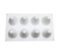 NIHENHAO Moule à gâteau en Mousse d'arbre de Noël Moule de Cuisson 3D ustensiles de Cuisson aux Fruits au Chocolat 8 Cavit en Plastique