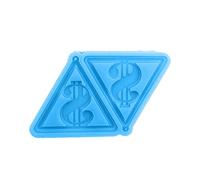 NIHENHAO Moule à pendentif en silicone en forme de dollar avec trous Cadeau pour les amateurs de fabrication à la main