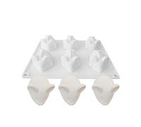 NIHENHAO Moule en silicone à 6 cavités en forme de souris pour la fabrication de chocolats, bonbons, bougies, savons