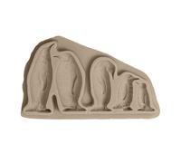 NIHENHAO Moule en Silicone Pingouins au Chocolat Famille Fondant gâteau Bonbons Biscuits Moules Outils de décoration de Cuisson pour gâteau de Dessert Gel de silice