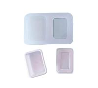 NIHENHAO Moule en silicone pour nourriture miniature, plateau à dessert, moules en résine UV, accessoires de maison de poupée, outil de cuisson de cuisine, artisanat - 3 styles