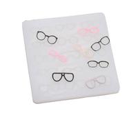 NIHENHAO Moule en Silicone pour Poterie Argile poupée Visage Cadre de Lunettes décoration Cadres de Lunettes moules en résine Argile Douce poupée Visage Moule Silicone