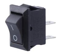 NIHENHAO Noir Blanc on/Rec Rocker h Bouton De Voiture KCD1-2Pin 250V 3A Nouveau Plastique Métal