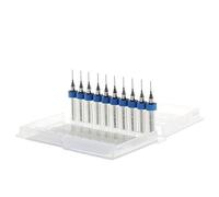 NIHENHAO Nouveau 10 Pc 0.5mm Pointe 1/8" Tige Flûte Carbure De Tungstène Micro PCB Forets Carbure