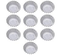 NIHENHAO Outil de Cuisson 10 pièces Tarte en Aluminium Cupcake Cookie gâteau Fleur Moule Moule étain en Acier Inoxydable