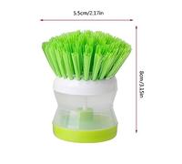 NIHENHAO Outil de Lavage de Cuisine Brosse en Plastique avec Distributeur de Savon Liquide Vaisselle en Plastique